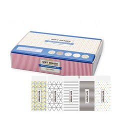 YOUNGART FullColors 軟橡皮擦 5 款, 隨機發貨, 18個