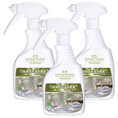 GBPH好寶貝 玻璃皂垢清潔噴霧, 獨家長效型消臭保護配方, 天然香氛, 九款香氛, 500ml, 3瓶