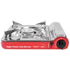 탐사X맥스부탄 휴대용 고화력 가스버너 + 케이스 포함, 레드, 1개