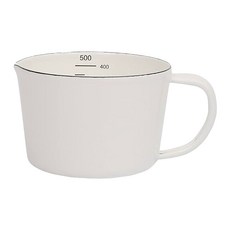 日式加厚琺瑯量杯, 白色, 500ml, 1個