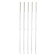 MUJI 無印良品 掃除系列 鋁製伸縮桿 頭部可替換 68~110 x 2.5cm, 灰色, 5支