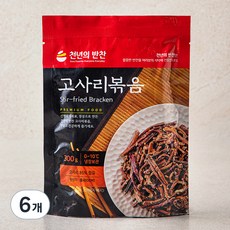 천년의반찬 고사리볶음, 300g, 6개