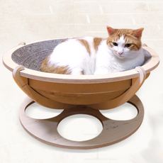 HEALING TIME BTOB 懶洋洋趣味球貓抓板 大尺寸平板型, 混合顏色, 1個