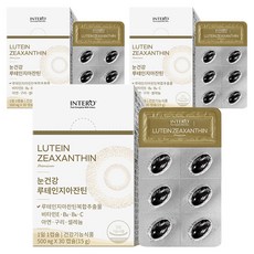 인테로 눈건강 루테인지아잔틴 15g, 30정, 3개