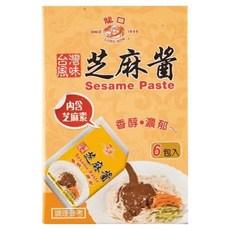 龍口 芝麻醬 台灣風味 香醇濃郁 6包入, 240g, 1盒