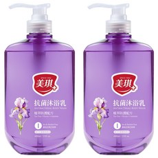 美琪 抗菌沐浴乳 鳶尾花與巴特梨, 680ml, 2瓶