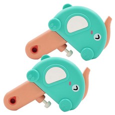 PUKU 藍色企鵝 樂活萌趣動物小水槍, 3歲以上適用, 快樂戲水, 可愛造型, 大象, 2個