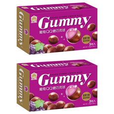 義美 QQ糖巧克球 葡萄, 135g, 2盒