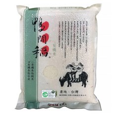鴨間稻 有機長秈白米, 1包, 3kg, CNS三等