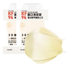 메디케이알 데일리 스타일 황사방역용 마스크 대형 KF94, 25개입, 2개, 멜랑베이지