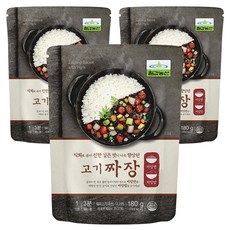 Chilkab Nongsan 即食韓式豬肉炸醬, 180g, 3個