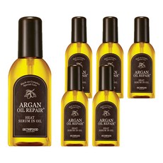 스킨푸드 아르간 오일 리페어 플러스 히트 세럼 인 헤어오일, 100ml, 6개