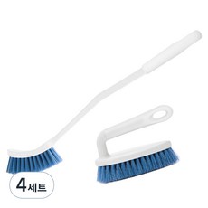 CLEAN i 磁磚地板刷 + 方形清潔刷組, 混合顏色, 4套