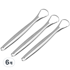 Living&Do 長柄不鏽鋼刮舌器, 10g, 6個