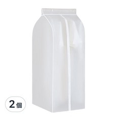 360度衣物防塵防潮罩 針線加密網紗半透明衣物罩, 60 x 50 x 110cm, 2個, 1入