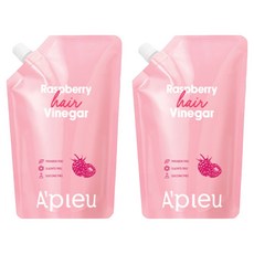 어퓨 라즈베리 헤어 식초 리필용 라즈베리향, 400ml, 2개