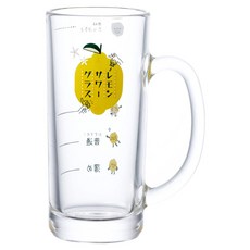 TOYO-SASAKI GLASS 東洋佐佐木 檸檬沙瓦手把玻璃杯, 透明, 435ml, 1個