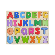 Ed.Inter 木質拼圖 ABC 26片 幼兒教育益智玩具 促進運動技能及腦部發展 3歲以上, 1組