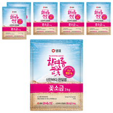 샘표 한여름눈꽃 꽃소금, 3kg, 6개