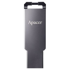 Apacer 宇瞻 USB 3.2 極簡金屬隨身碟 AH360 64GB 高強度金屬材質 配備輕便吊飾孔, 1個