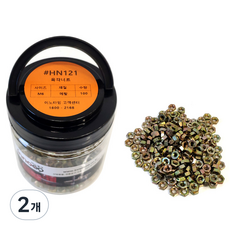 이노공구 육각너트 메탈 HN121 100p, M6, 5mm, 200개