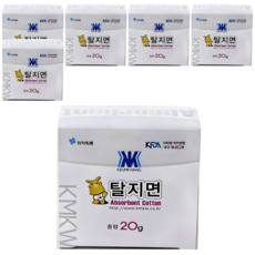 탈지면 20g, 1개입, 6개