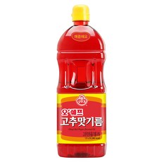 오뚜기 오쉐프 고추맛기름, 1.5L, 1개