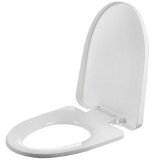 코멧 상부체결 풀커버 무소음 변기커버, 화이트, 1개