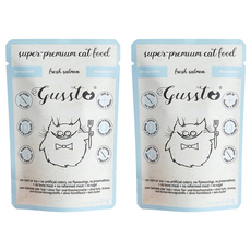 Gussto 無穀餐包 2號, 野生鮭魚, 85g, 2包