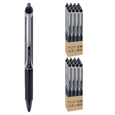 PILOT 百樂 按鍵鋼珠筆0.7mm BX-RT-V7 12支, 黑色, 2盒