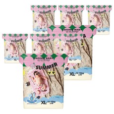 Cooing 에어드라이 썸머 팬티형 기저귀 남여공용, 특대형(XL), 176매