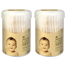 NATURE LOVE MERE 幼兒棉花棒 外用, 100入, 2盒