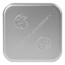 Kiddo.earth 雙層瀝水旅行皂盒, 1個, 銀色