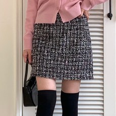 afinar 女款H線粗花呢迷你裙