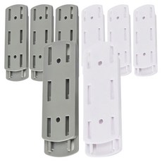 黏貼式延長線整理器 白色 2入 + 灰色 2入, 2套