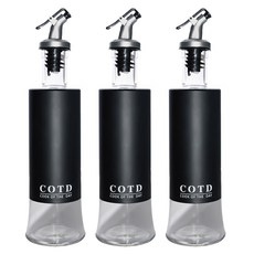 COTD 油瓶套裝 320ml 3入 不鏽鋼 無鉛玻璃