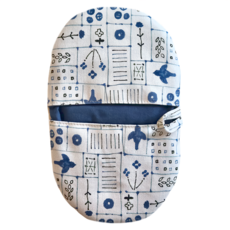 星燈社 隔熱手套 W21xH13xD1cm 日本產, 線畫 白色 + 藍色, 1個