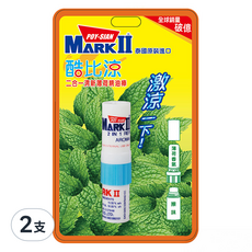酷比涼 2合1薄荷精油棒 2ml, 2支