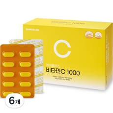 경남제약헬스케어 케어플러스 비타민C 1000, 6개