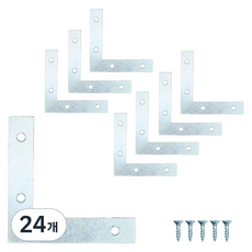 Kotech 邊角五金 銀色, 24個