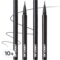 아임유니 스키니 핏 펜 아트 리퀴드 아이라이너 0.6g, A01 킬블랙, 10개