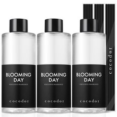 코코도르 디퓨저 리필액 + 리드스틱 5P, 블루밍데이, 200ml, 3개