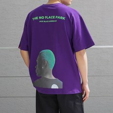 앨빈클로 남녀공용 통기성 Noplace 오버핏 반팔티셔츠 AST-3529