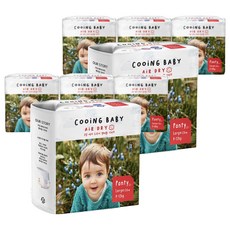 Cooing 에어 드라이 풀커버 팬티형 기저귀 어린이용, 대형(L), 208매
