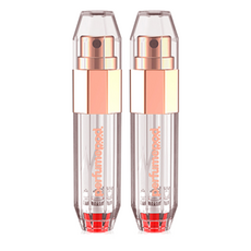 트라발로 퍼퓸팟 크리스탈 펌핑식 충전 휴대용 향수공병 5ml, 로즈골드, 2개