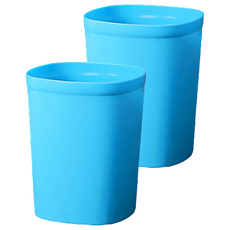 KEYWAY 聯府 好運花圓型大垃圾桶/紙林 2個, 藍色