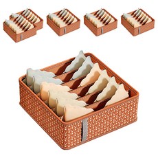 조이베리 다용도 서랍형 속옷 브라 칸막이 정리함, 와인레드, 6개