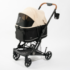 Not So Big 狗狗 Toto2 輕量一體式推車, 膚米色 + 黑色, 1個