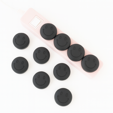 ARTEX CORP 韓國製矽膠插座安全蓋, 黑色, 10個