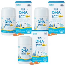 함소아 유아용 DHA 플러스 D 63g, 60정, 3개